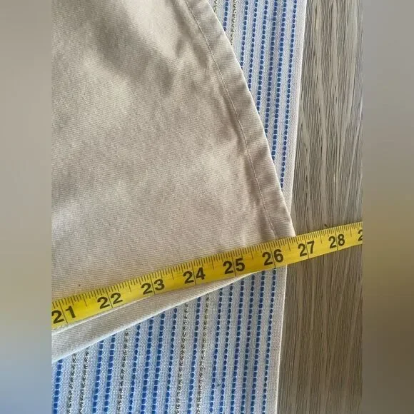 KHAITE Aiden Jean Womens Size 31 Ivory Rigid Pockets High Waist Cotton NWT - Picture 16 of 16